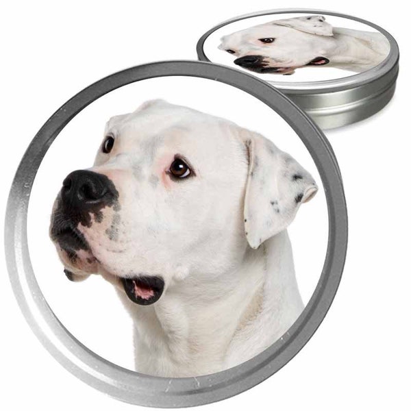 Dogo de Argentino Essential Care Combo Handcrafted Balms for Dry Dog Noses, Rough Paws and Itchy Skin Irritations in a Storage/Gift Tin