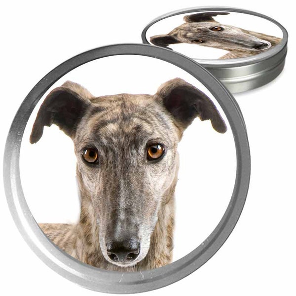 Greyhound Essential Care Combo Handcrafted Balms for Dry Dog Noses, Rough Paws and Itchy Skin Irritations in a Storage/Gift Tin