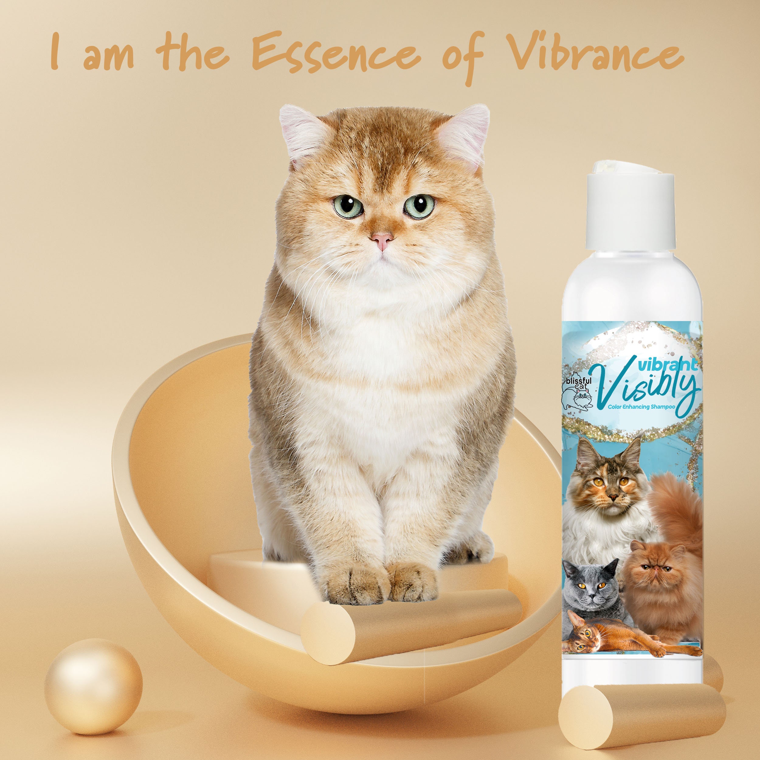 The Blissful Cat Razzle Dazzle Cat Shampoo Whitening Brightening