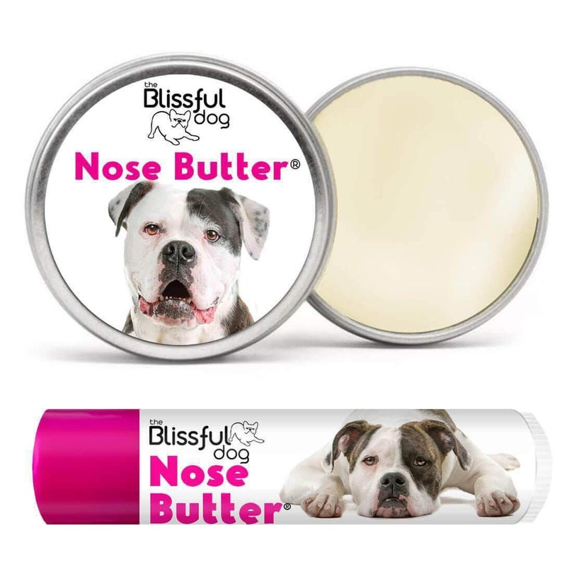 American Bulldog Essential Care Combo Handcrafted Balms for Dry Dog Noses, Rough Paws and Itchy Skin Irritations in a Storage/Gift Tin image 2