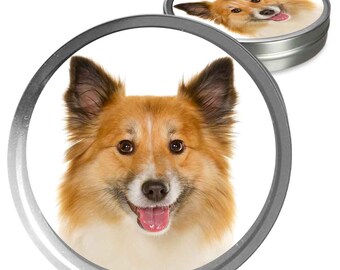 Icelandic Sheepdog Essentials Care Combo Handcrafted Balms for Dry Icie Noses, Rough Paws and Skin Issues in Storage/Gift Tin