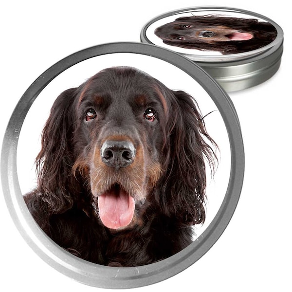 Gordon Setter Essential Care Combo Handcrafted Balms for Dry Dog Noses, Rough Paws and Itchy Skin Irritations in a Storage/Gift Tin