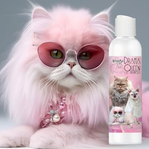 The Blissful Cat Drama Queen Shampoo for Your Discriminating Diva Cat Moisturizing and Clarifying Available in 4, 8 & 16 oz and Gallons