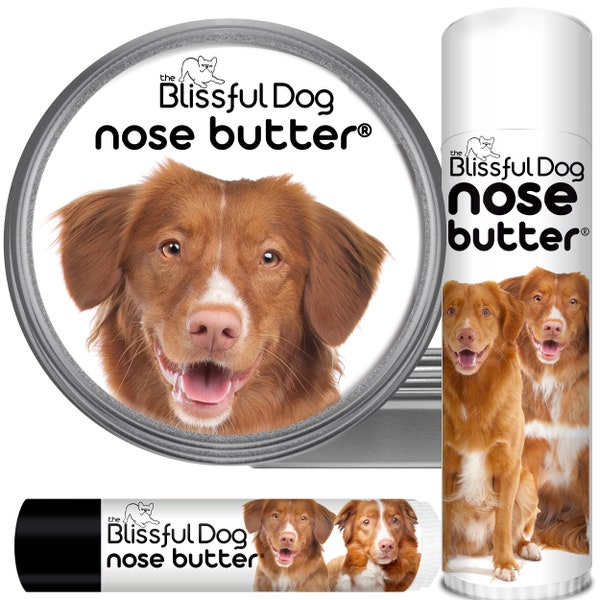 Nova Scotia Duck Nose Butter® Handcrafted in Minnesota All Natural Balm for Crusty or Dry Dog Noses in Tins & Tubes with Nova Label