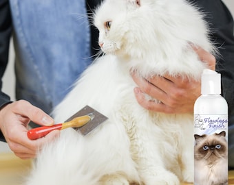 The Blissful Cat Flawless Finish Cat Conditioner for Coats That Need Extra Support, Nourishing & De-Tangling 4, 8, 16 oz Bottles and Gallon