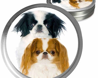 Bálsamos artesanales japanese Chin Essential Care Combo para narices secas de perro, patas ásperas e irritaciones de la piel con picazón en una lata de almacenamiento / regalo