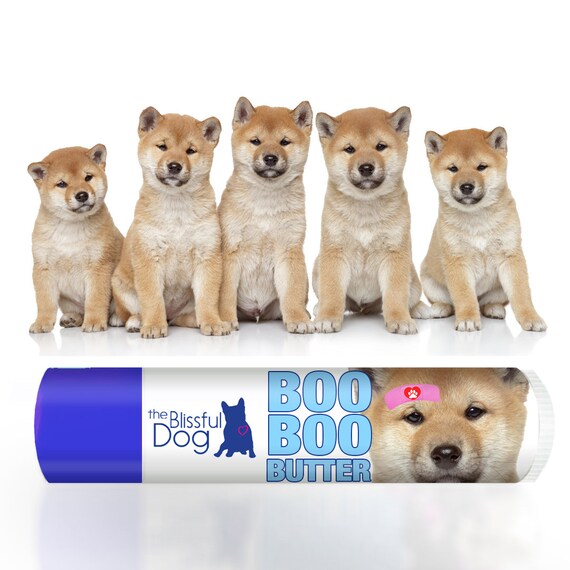Shiba Inu Essentials Care Combo For Dry Dog Noses Rough Paws Or Annoying Skin Issues With Shiba Inu Labels In Gift Tin