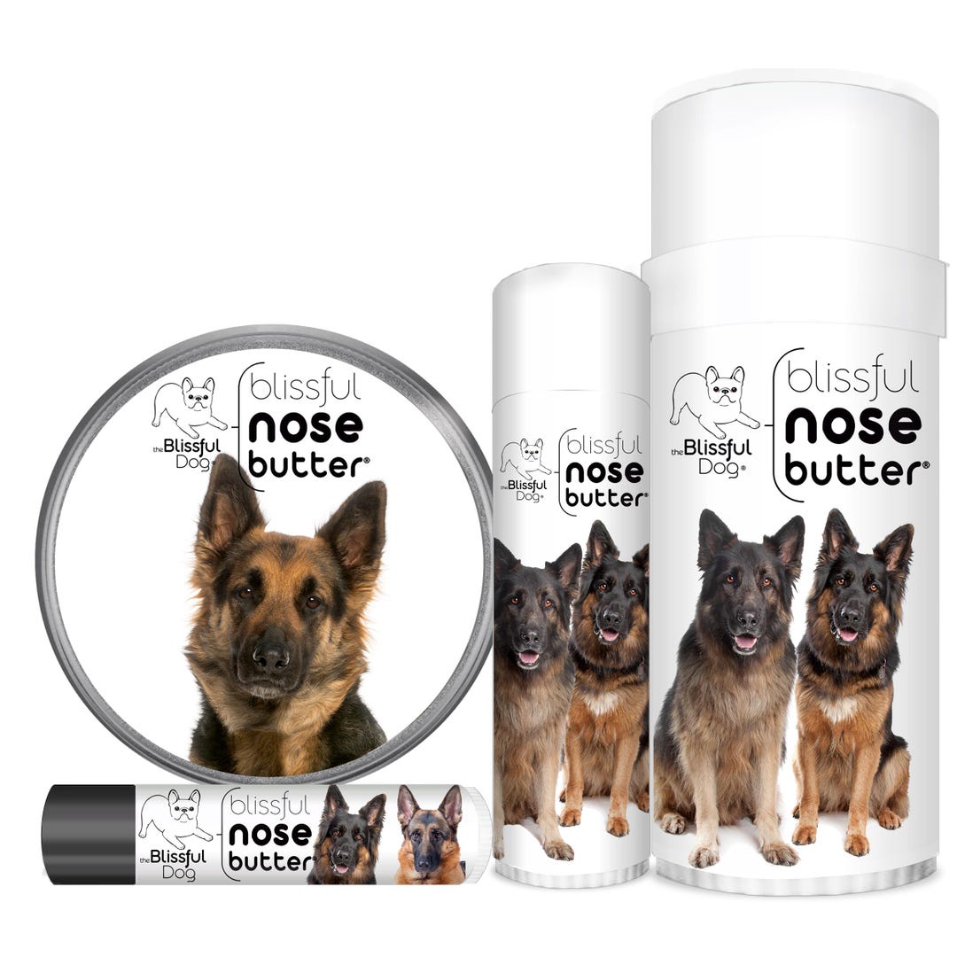 German Shepherd Dog Nose Butter Handcrafted in Minnesota All Natural Balm for Crusty or Dry Dog Noses in Tins Tubes With GSD Dog Label Etsy