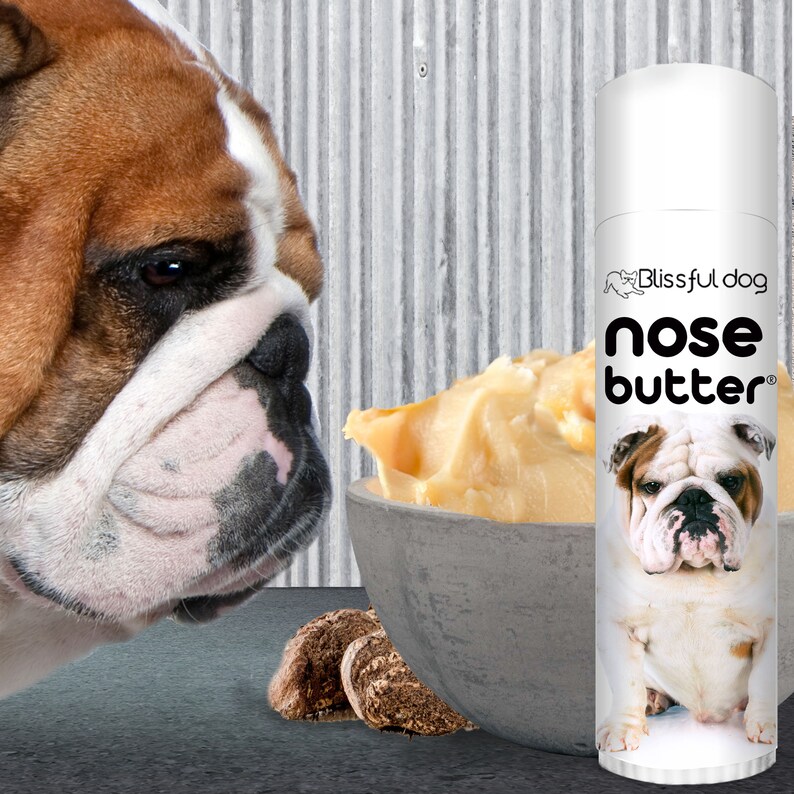 Bulldog Nose Butter® Handcrafted in Minnesota Using All Natural Balm for Crusty or Dry Dog Noses Tins & Tubes with Bulldog Label image 6