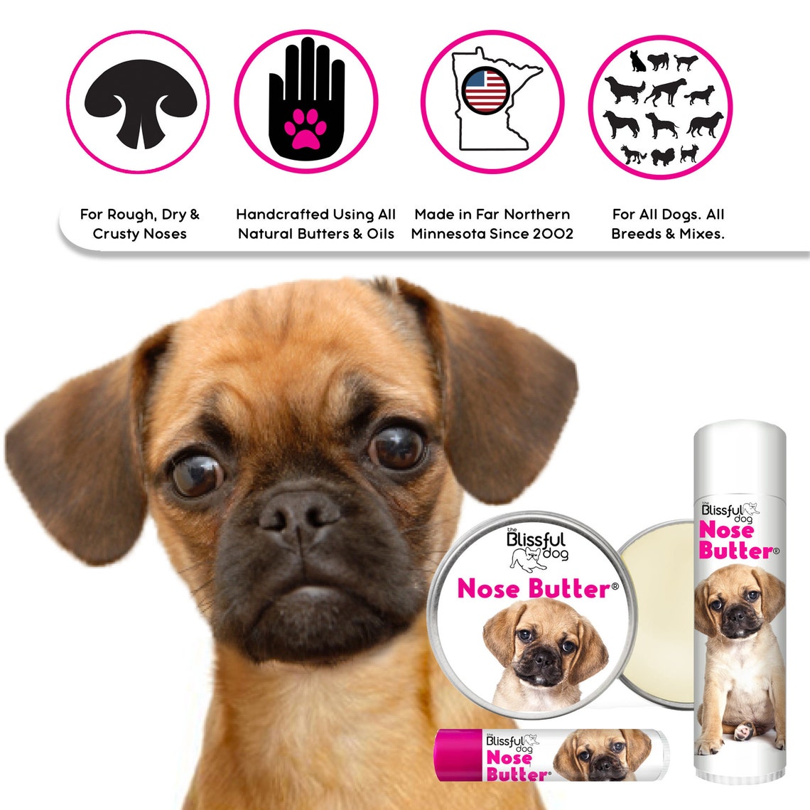 Puggle Nose Butter® Handcrafted in Minnesota Using All Natural Etsy