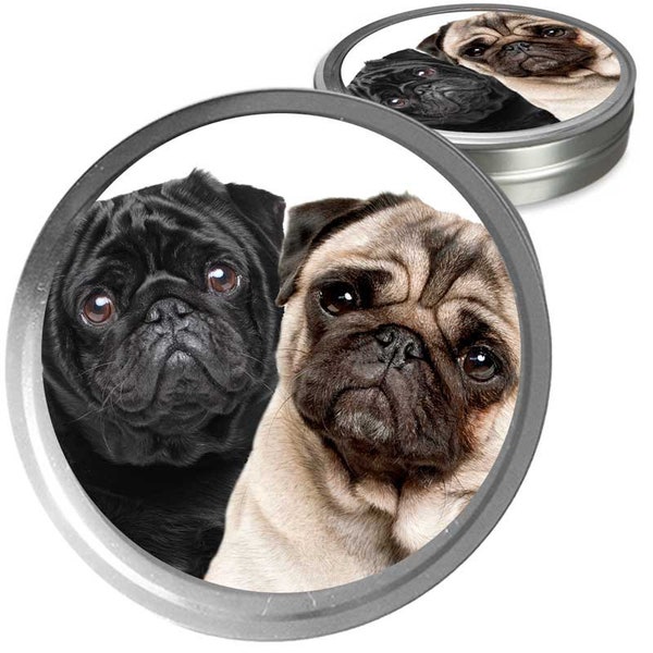 Pug Essentials Care Combo for Dry Pug Noses, Rough Paws and Itchy Skin Irritations Your Choice of Fawn, Black or Pug Duo Labels