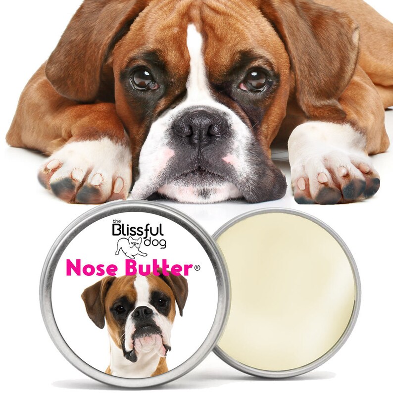 The Blissful Dog Boxer Nose Butter - All Natural Balm For Rough, Dry Dog Noses, Handcrafted