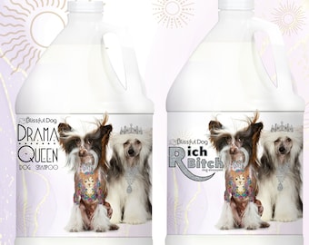 Buy Chinese Crested Rich Bitch or G-rated Drama Queen Dog Shampoo