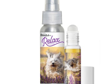 Havanese Relax Dog Aromatherapy Roll-On & Spray for Thunderstorm Fears, Fireworks, Separation Anxiety, Travel or Stress