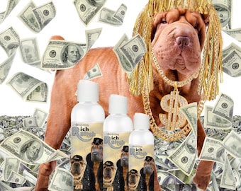 Chinese Shar-Pei Shampoo for Your Diva Dog in 4, 8, 16 oz Bottles, US Gallons & Soap Labels PG-Rated Rich Bitch or G-Rated Drama Queen