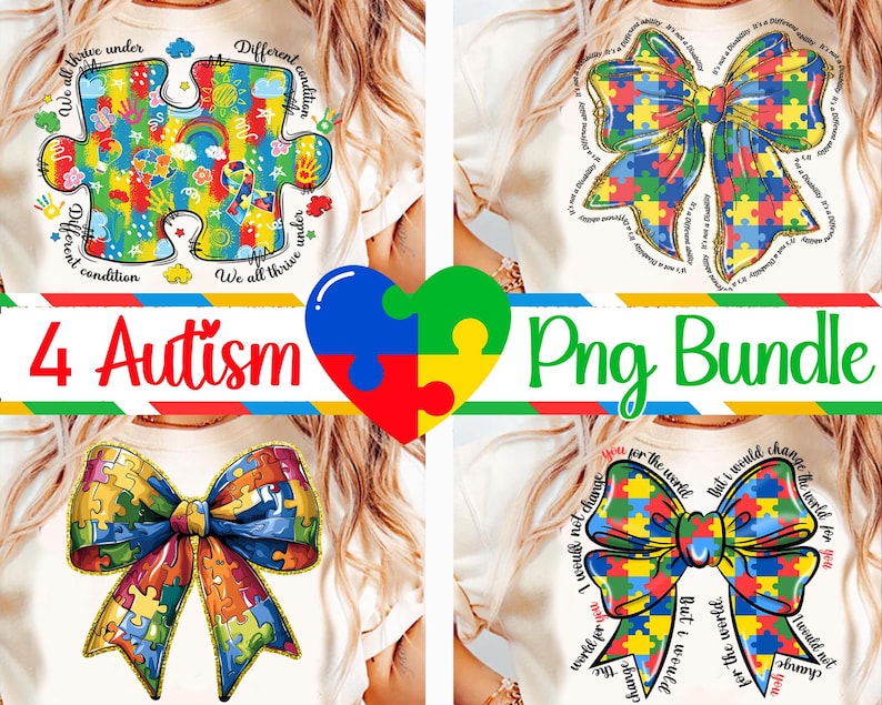 Autism Awareness Coquette Png, Autism Bow PNG, Autism Mama PNG ...