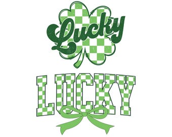 Coquette rétro à damier pour la Saint-Patrick, St Patricks day png, Lucky Shamrock PNG, St Patricks day coquette png, Irish Png