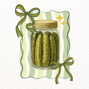 Libellen Sublimation PNG Preppy Pickles glas Png Gürkchen Liebhaber Png Gurkenglas Aquarell Clipart Png Gurkenglas Sublimation PNG Sofort Download