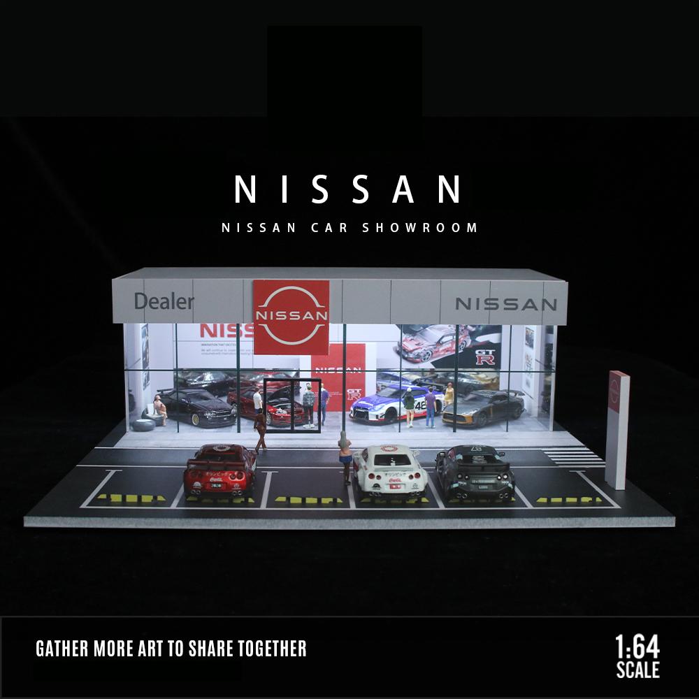 Nissan 1:64 Diecast Hot Wheels Diorama Parking garage