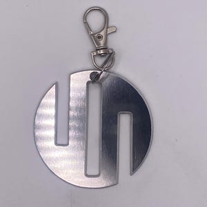 Viltrumite Keychain: Brushed Aluminum Pendant, Inspired by Invincible