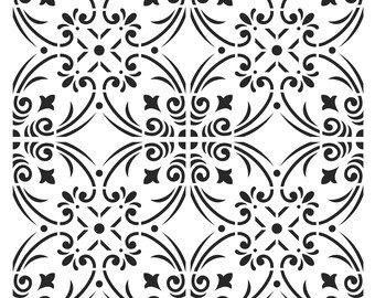 journaling painting baking shawn petite stenciling crafting kids art journaling Spanish Tiles 2 12x12 stencil