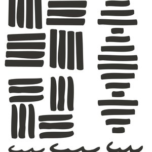 Abstract Layers 1 8x10 Stencil, crafting, baking, kids, journaling, art journaling, painting, stenciling, shawn petite