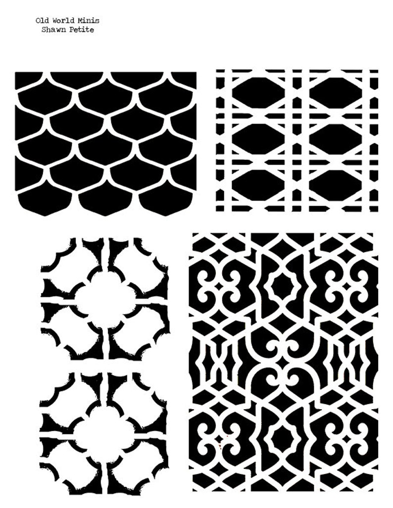 max 61 off old world minis 8x10 stencil baking journaling kids crafting