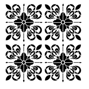 journaling painting baking shawn petite stenciling crafting kids art journaling Spanish Tiles 2 12x12 stencil
