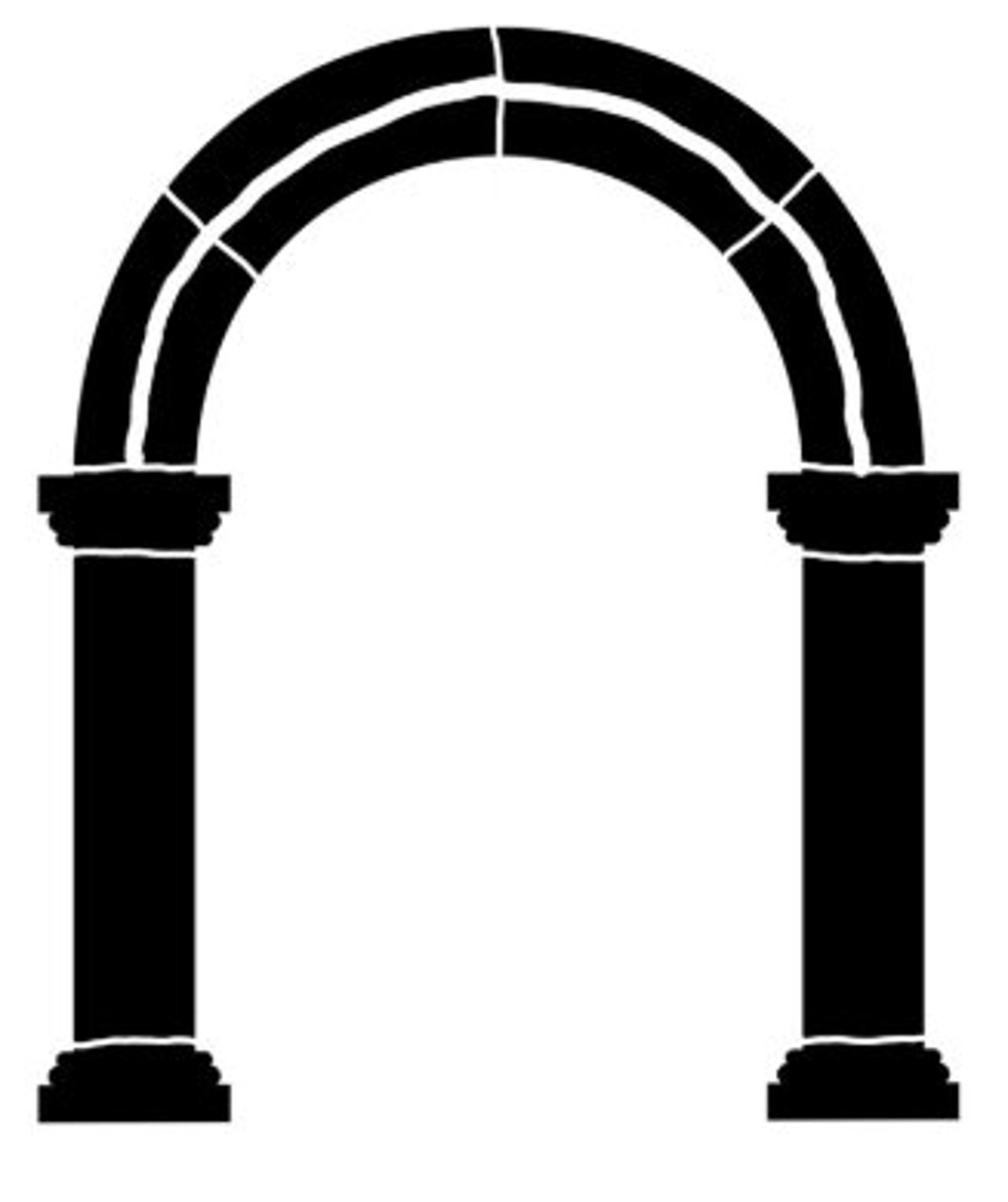 Arch 1 Round LARGE 8x10 Stencil Crafting Baking Kids Etsy