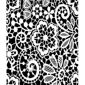 Lace 8x10 Stencil, crafting, baking, kids, journaling, art journaling, painting, stenciling, shawn petite