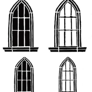 Windows 1 8x10 Stencil, crafting, card making, baking, journaling, art journaling, kids
