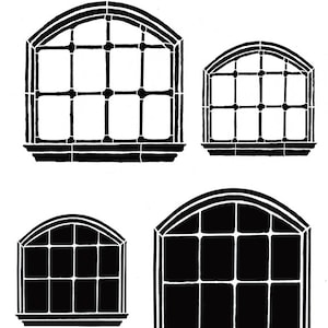 Windows 2 8x10 Stencil, crafting, card making, baking, journaling, art journaling, kids