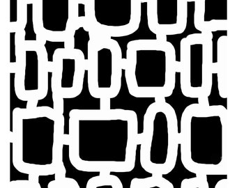 Estêncil padrão retrô 3 8x10, artesanato, confeitaria, crianças, diário, diário de arte, pintura, estêncil, Shawn Petite