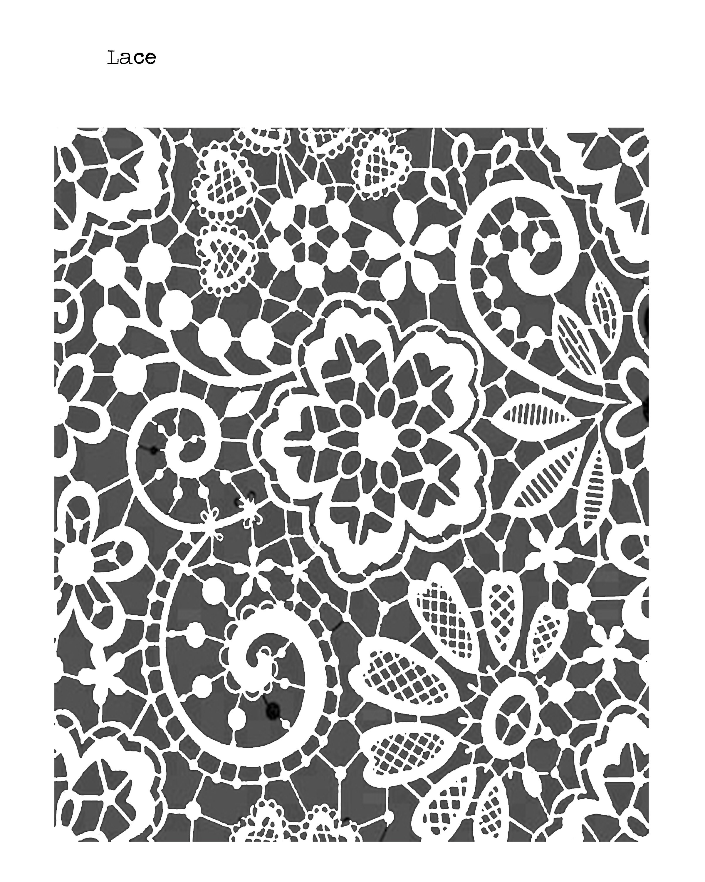 Primitivo Lace Craft Stencil