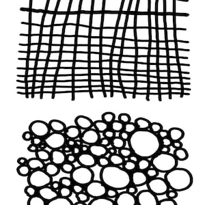 Doodle Duo 1 stencil with masks (2 individual masks) 8x10, crafting, baking, journaling, art journaling, painting, stenciling, shawn petite