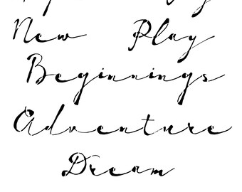 Script Stencils - Etsy