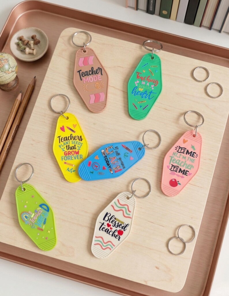 Teacher Keychain – Unique Educator Appreciation Gift - Etsy
