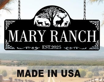 Personalized Metal Farmhouse Sign,Custom Ranch Decor Sign,Entrance Gate Metal Sign,Rustic Ranch Sign,Farm Gate Sign,Farmer Gift
