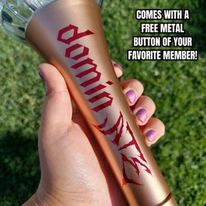 STRAY KIDS Dominate Tour Lightstick Naklejka winylowa Pin Button SKZ Naklejka na szybę samochodu Butelka Czerwona Holograficzna Czarna Trwała naklejka samochodowa