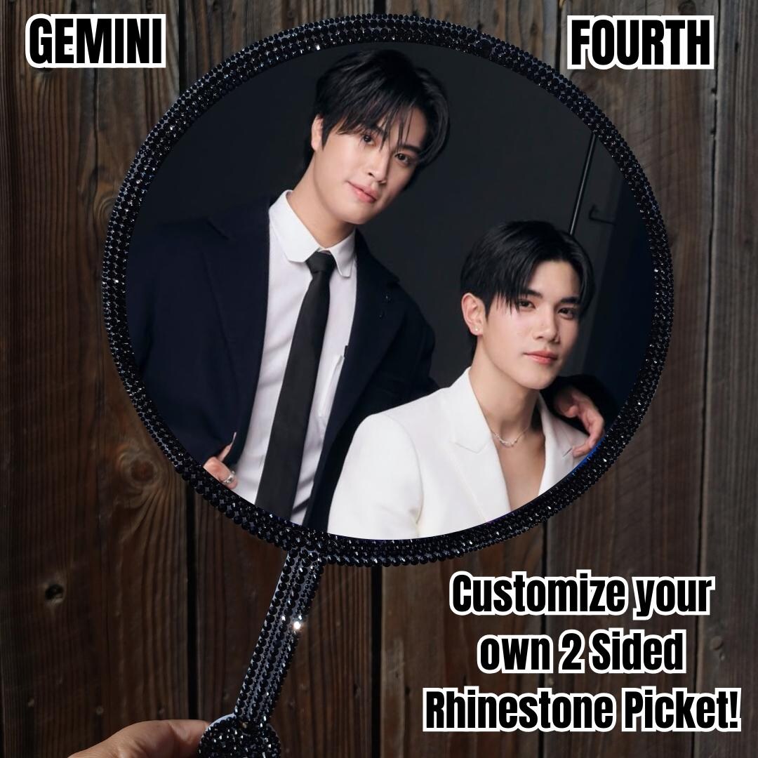Geminifourth Handmade BL Actor Rhinestone Handheld Picket