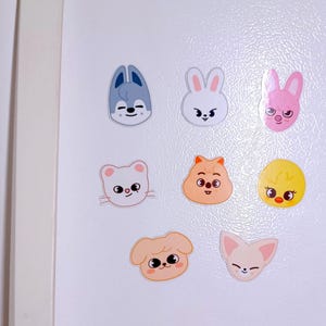 Stray Kids SKZOO Magnets 2-2.5 Inches Flat Refrigerator KPOP Animal Character Magnets Gift For KPOP Fan Workplace Decoration