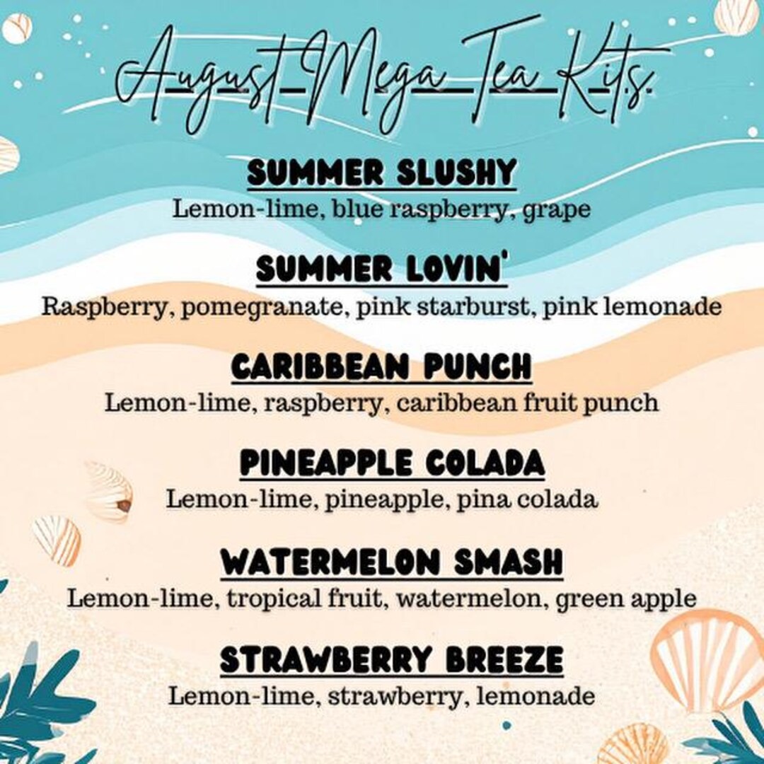 Summer Inspired Mega Tea Kits - Etsy
