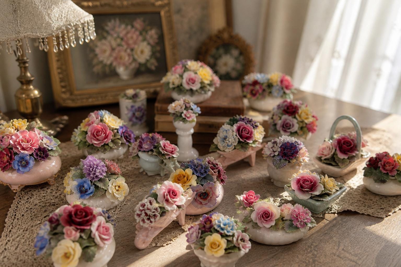 Vintage Porcelain Flowers - Etsy Canada