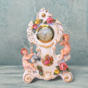 Dresden Porcelain Clock - Etsy