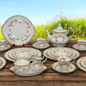 Dimity Rose Tea Set - Etsy