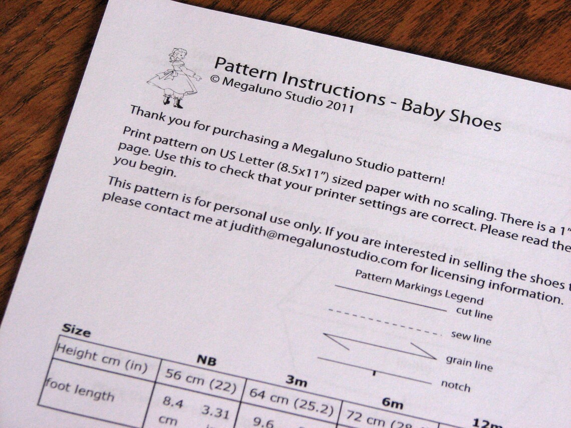 PDF Sewing Pattern, Baby Shoes (booties), Sizes NB - 24mo - Etsy