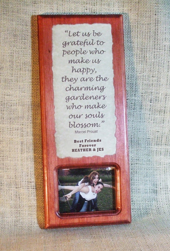 Personalized wall plaque message photo gift Friends1 Etsy
