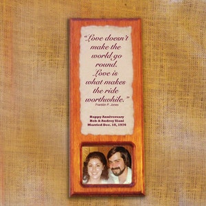 Anniversary Gift - Personalized photo plaque