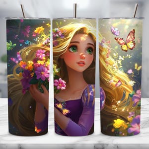 Princess Tumbler Wrap, 20oz Skinny Tumbler PNG, Cute Girl Design, Sublimation File, Royal Princess Theme, Digital Download, Png File