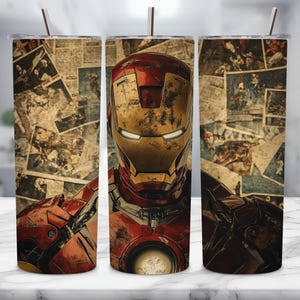 Superhero Tumbler Wrap: 20oz Skinny Tumbler Sublimation Design (PNG Digital Download)